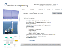 Tablet Screenshot of evolutiontec-engineering.de
